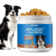 Worafy 120 Dog Hip & Joint Support Chews Treats – Mobility & Strength Supplement, Peking Duck Flavour