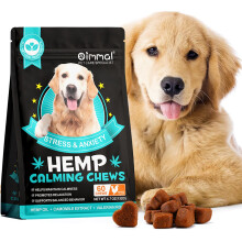 Oimmal 60x Hemp Calming Chews for Dogs – Anxiety Relief Treats – Chicken Flavour