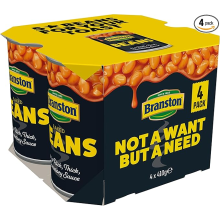 Branston Baked Beans in Tomato Sauce, 410 g (Pack of 4)