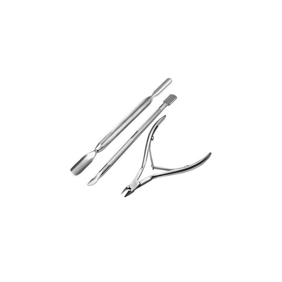 Stainless Steel 3Pcs Manicure Set, Nail Clipper, Nipper, Pusher