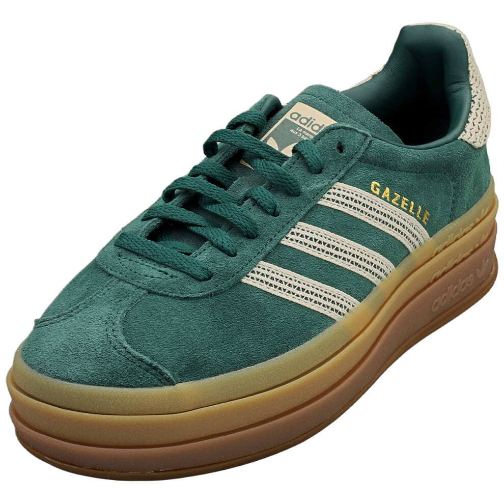 Adidas (4.5) Gazelle Bold Womens Fashion Trainers In Green