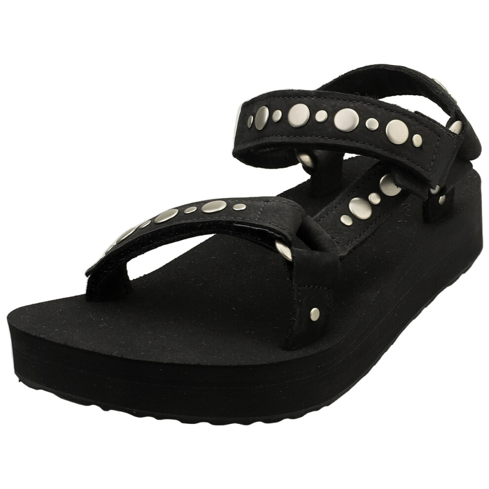 (4) Teva Midform Universal Womens Walking Sandals in Black