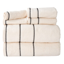 6-delige handdoekenset - katoenen badkameraccessoires met 2 badhanddoeken, 2 handdoeken en 2 washandjes - sneldrogende handdoeken van Lavish Home (be