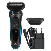 Braun 51-M1000s 51-M1000s Roestvrijstalen scheerapparaat zwart/blauw