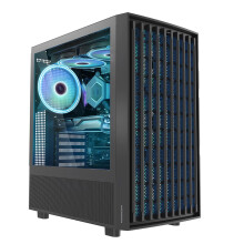 Semi-Tower ATX Behuizing - MODECOM - Breeze ARGB - Multicolor - 46,5x29x50,5 cm - Compatibel met ATX