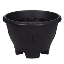 Pot Venetian Planter Round With Legs Black Flower Plant Garden Patio Décor 34cm