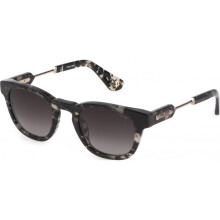 Zonnebril Police SPLF70 50/24/145 Zwart grijs havana Acetaat MAN SPLF70
