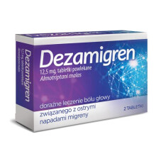Dezamigren 12.5 mg 2x tablets for heavy migraine migrene