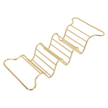(As show, One size) 1Pc Stainless Steel Taco Rack Restaurant Pancake Stand Chicken Rolls Holder