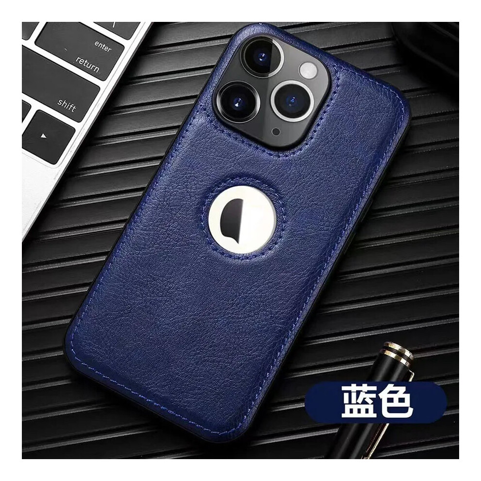 Photos - Case  Luxury Leather Phone  for iPhone 16 15 14 13 12 Pro Max Plus(Blue, for 12 Pro Max)