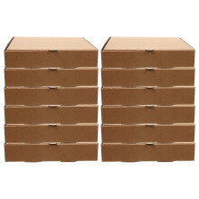 (As show, One size) 12pcs Good Seal Pizza Wrapping Case Paper Pizza Storage Box Pizza Takeaway Box
