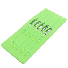 (As show, One size) 5Pcs Carp Fishing Baits Hook Lure Trap Hooks with Spring Feeder Fishing Tackle