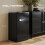 Homcom (Black) HOMCOM 85L Freestanding Under Counter Fridge with Chiller Box 9