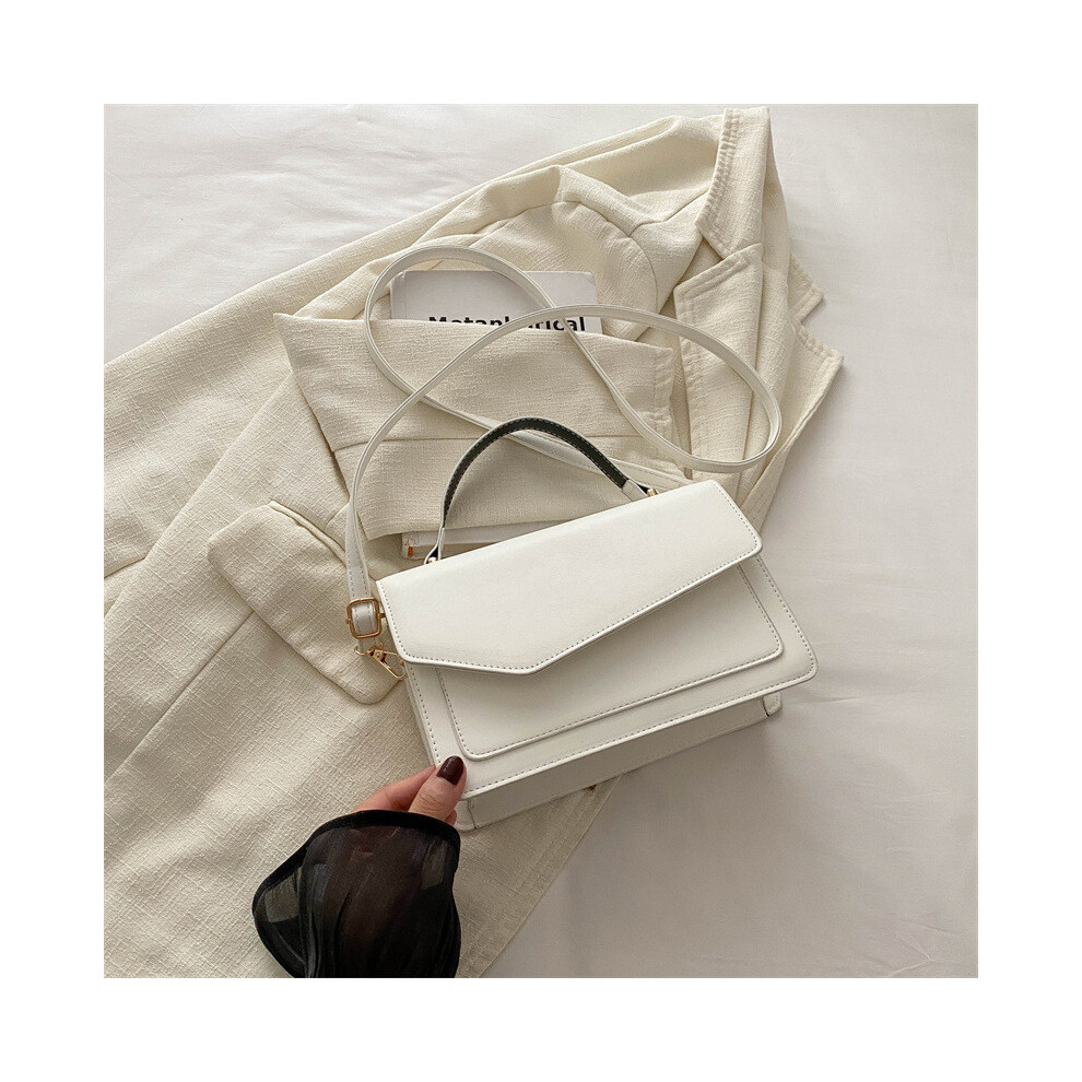 (White) Elegant Fashionable And Pu Small Square Bag Perfect For Summer With Handy Phone Pocket-image-OPC-PGVRNXD-NEW
