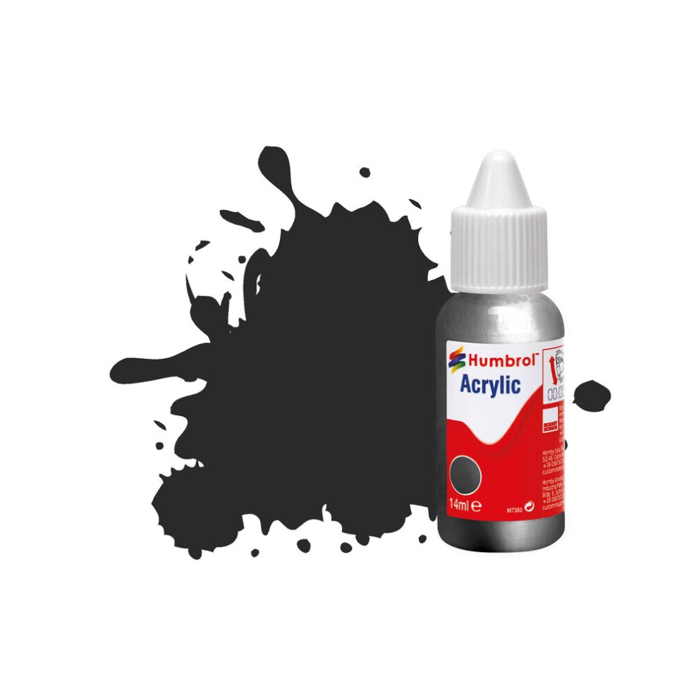 Humbrol No.53 Gunmetal - Metallic Acrylic Paint 14ml DB0053
