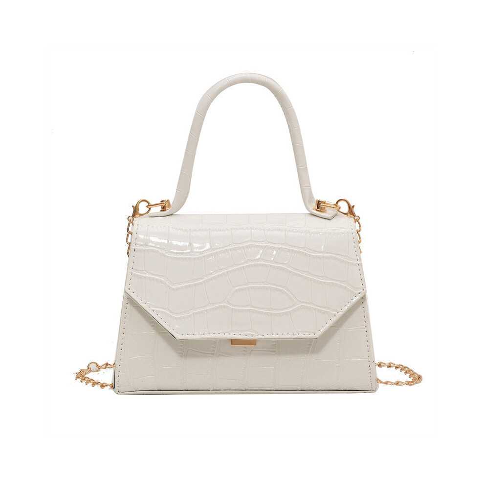 (Beige) Street Pu Fashion Leather Handbag Womens Stone Texture Bag Small Square-image-OPC-PGVRR92-NEW