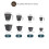 The HC Companies Vaso Quadrado Eclipse 10 Polegadas com Prato - Vaso para Plantas Interior Exterior, Cinza Quente (Pacote de 2) 4