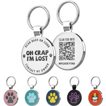 MYLUCKYTAG Codice QR per l'identificazione degli animali domestici - Medagliette per cani - Profilo online dell'animale domestico - Scansiona il