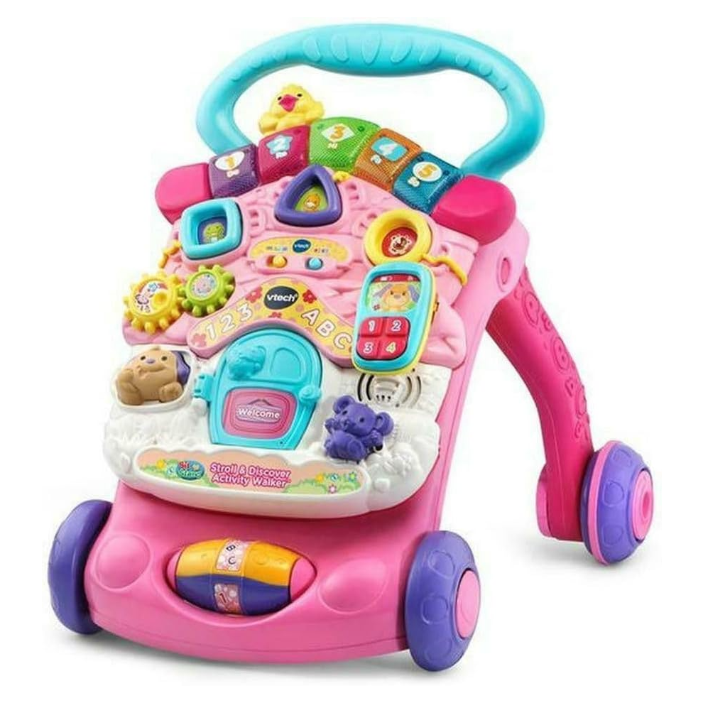 VTech First Steps Baby Walker | Push Along Walker Baby Toy with Shapes, Sounds, Music, Phrases, Pretend Play and More |