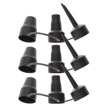(As show, One size) 3 Sets Air Bed Replacement Nozzles Plastic Pump Nozzles Inflatable Air Mattress Pump Nozzles