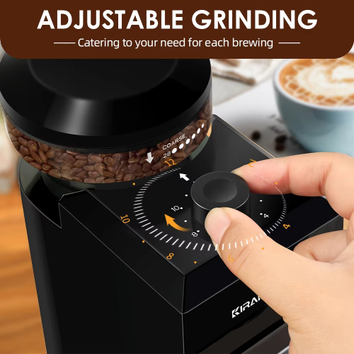 Automatic Burr Mill Coffee Grinder Electric Coffee Bean Grinding 1