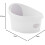 Shnuggle Toddler Bath - White With Light Grey Backrest, 9+ months 5