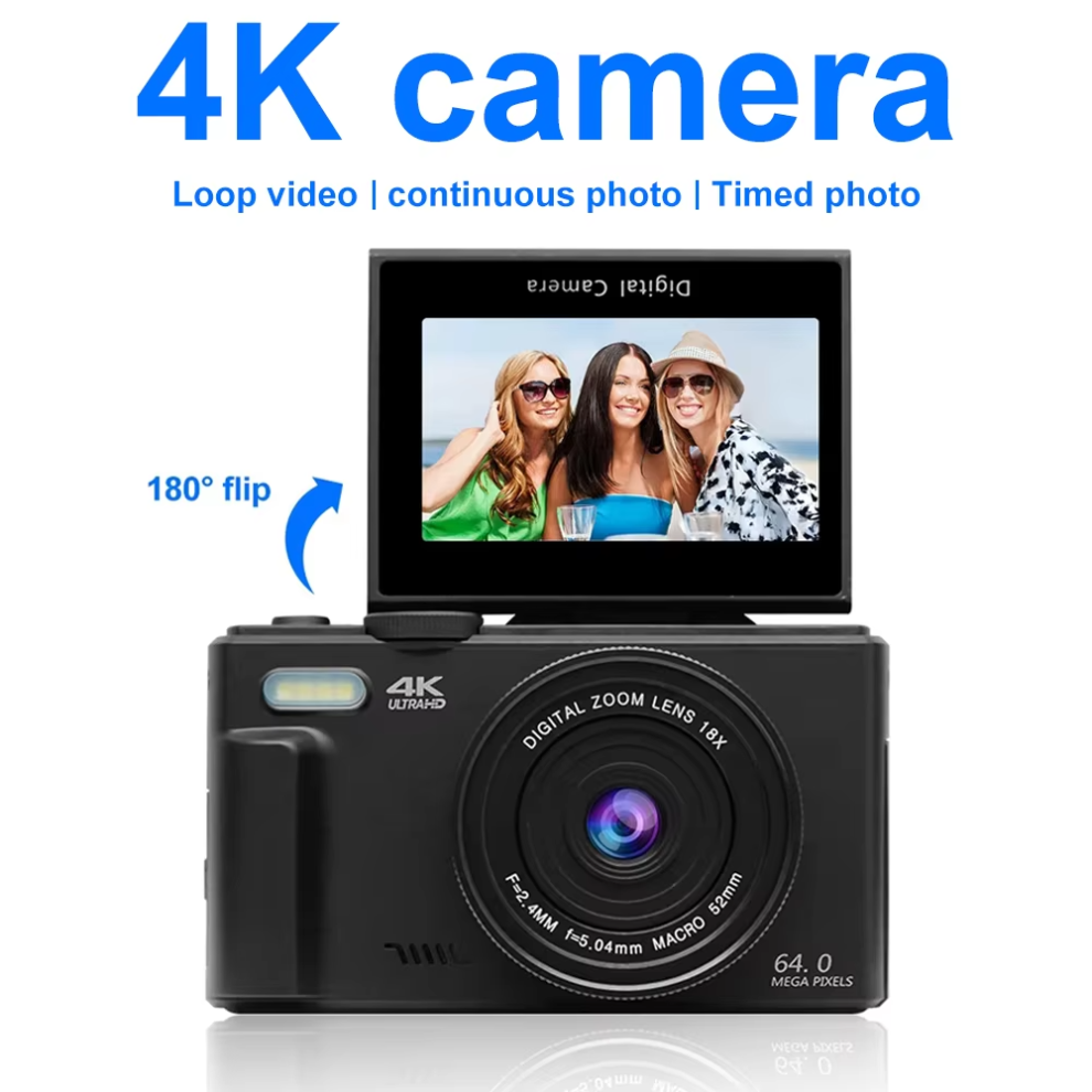 4K Digital Camera For Photography And 18X Digital 77886651
