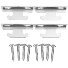 (As show, One size) 4 Sets of Curtain Rod Brackets Curtain Rod Mount Brackets Curtain Accessories