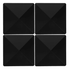 (As show, One size) 4 Sets of Fence Post Finials Fence Cap Protector Fence Cover Protector Fence Plastic Post Caps