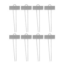 (As show, One size) 8pcs Lovely Plant Labels Stainless Steel Flower Identifying Boards Succulent Labels