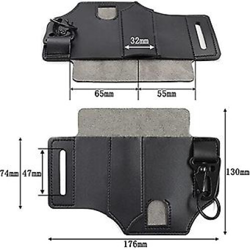 Outdoor Belt Tool Bag Multitool Leather Sheath Pocket 2