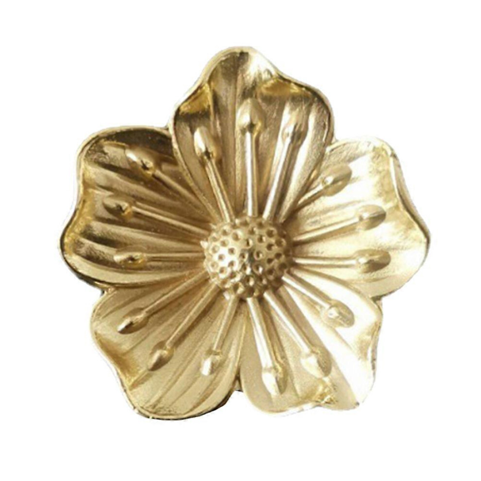 (As Show, One Size) 1Pc Flower Small Pull Handle Cabinet Pull Handle Drawer Door Knob Cupboard Knob 4069016303273