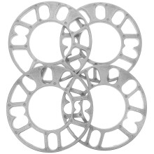 (As show, One size) 4Pcs 8mm Wheel Spacers Shims Plate Alloy Aluminum 4 & 5 Stud for Autocar Universal