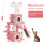 (Pink) 131cm Multi-Level Cat Tree Kitten Scratching Post Climbing Cat Tower Cat Bed 2