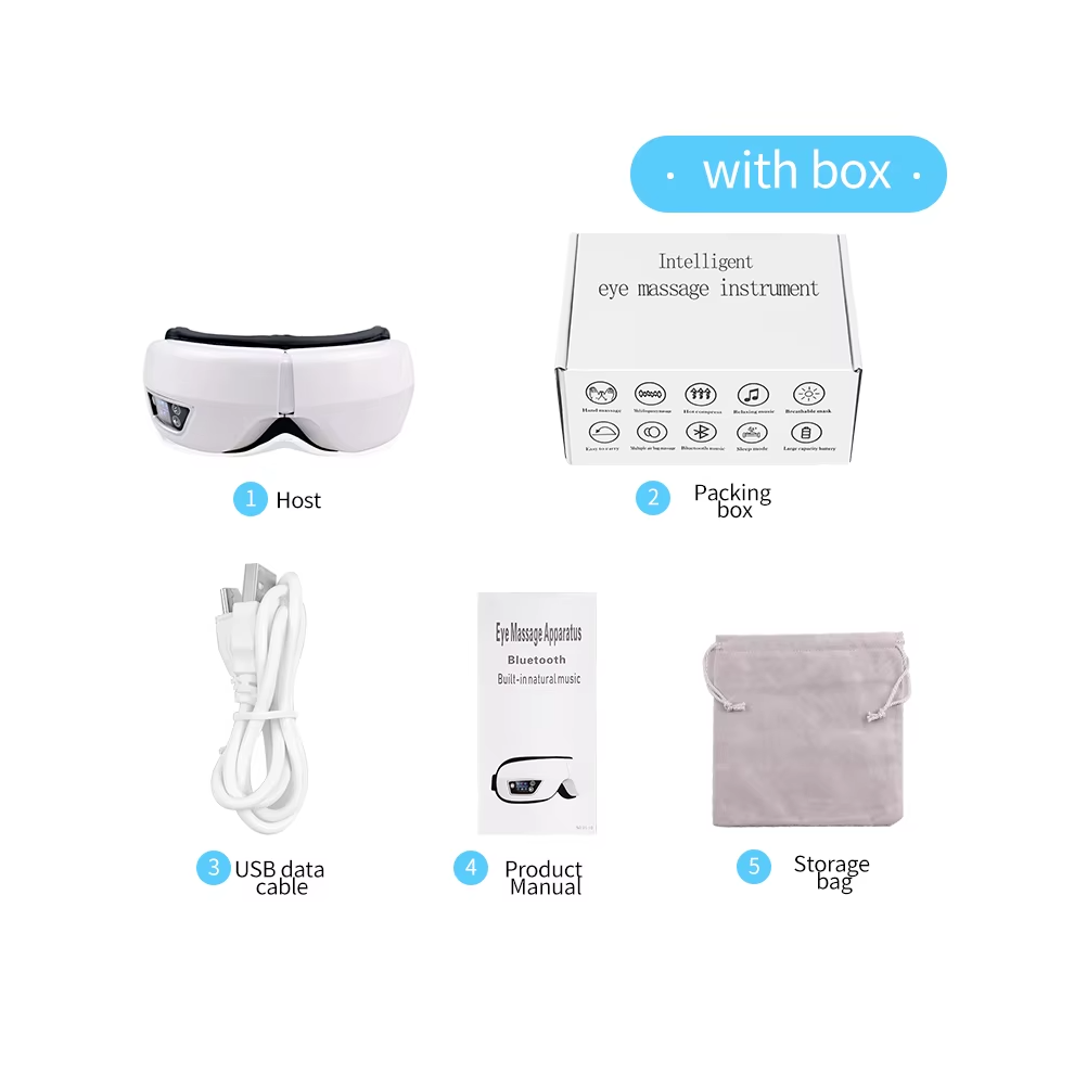 6D Smart Eye Massager Vibration Airbag Compress