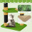 (Green) Bees Vibrant Colors Cat Tree Playful Design Cat Tower 3