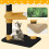 (Black) Bees Vibrant Colors Cat Tree Playful Design Cat Tower 3