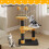 (Black) Bees Vibrant Colors Cat Tree Playful Design Cat Tower 4