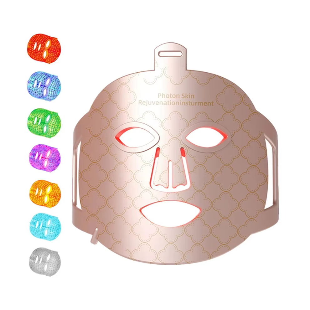 8 Colors LED Photon Face Mask Neck Rejuvenation Photon Light Therapy Skin Care Light Mask Wrinkles Anti aging Home Use Beauty Salon Device