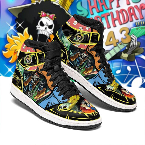 (7.5) brook straw hat priates one piece anime sneakers 2