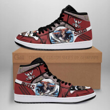 (11) shank red hair sneakers yonko one piece anime shoe
