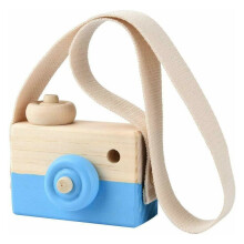 (Blauw) Houten Camera Kinderkamer Decor Kwekerijspeelgoed