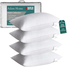 Adam Home Pillows 4 Pack Hotel Quality Side Sleeper Bounce Bed Pillow