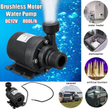 50W Solar Water Pump 800L/H DC12V Low Noise Solar Water Fountain Pump Garden Family Water Fountain Irrigation Pump