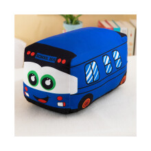 (Blauw, 20 cm/7.87in) Minibus Knuffel Pop Sierkussen Kamer Versierd met Verjaardagscadeau voor kinderen
