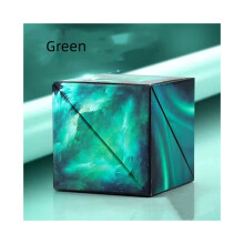 (Groen) 3D Geometrische Infinity Cube Magnetische puzzel voor kinderen Intelligentie Speelgoedtraining
