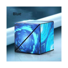 (Blauw) 3D Geometrische Infinity Cube Magnetische puzzel voor kinderen Intelligentie Speelgoedtraining