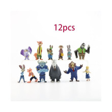 (12 stuks) 12 stuks Zootopia Zootropolis Judy Hopps Nick Wilde Mr Big Mini Pop Speelgoed Cijfers