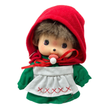 (Klein Rood) Monchhichi Thema Luffy Roodkapje Engel Knuffels Poppen Cadeau