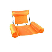 (Oranje) Pvc Volwassen Drie Buis Opblaasbare Drijvende Drainage Amusement Lounge Stoel